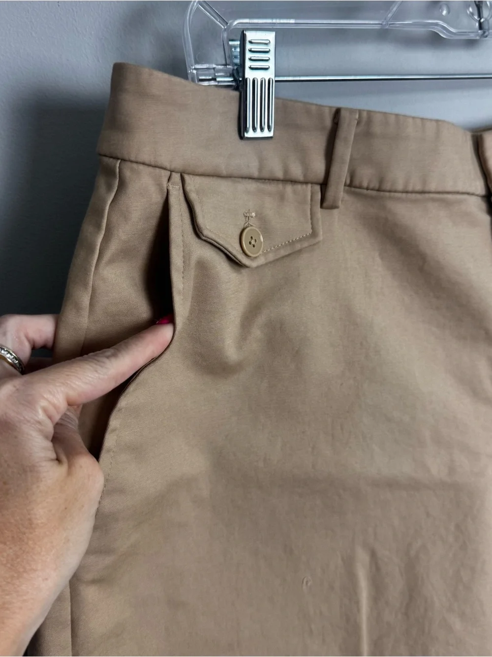 LAUREN RALPH LAUREN | NEW Black Label Chino Khaki Tan Shorts Women’s Size 14